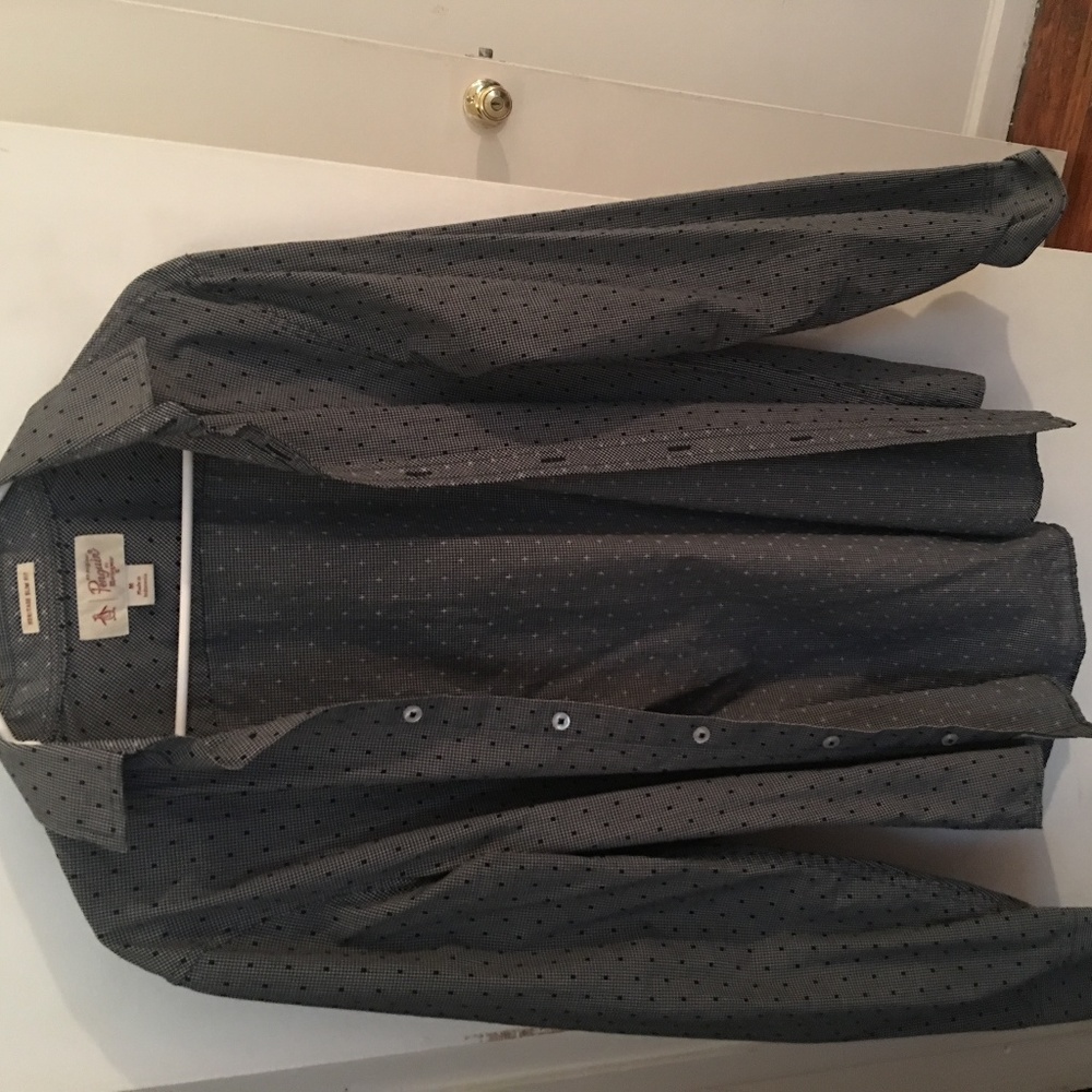 Grey and Black Penguin Dress shirt